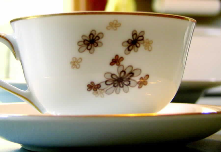 Shelbourne Footed Cup & Saucer Set by Japan-1