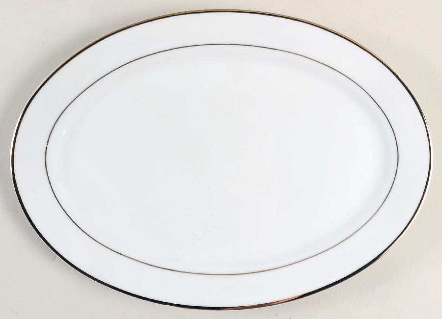 Emily Gold 12" Oval Serving Platter by JCPenney-1