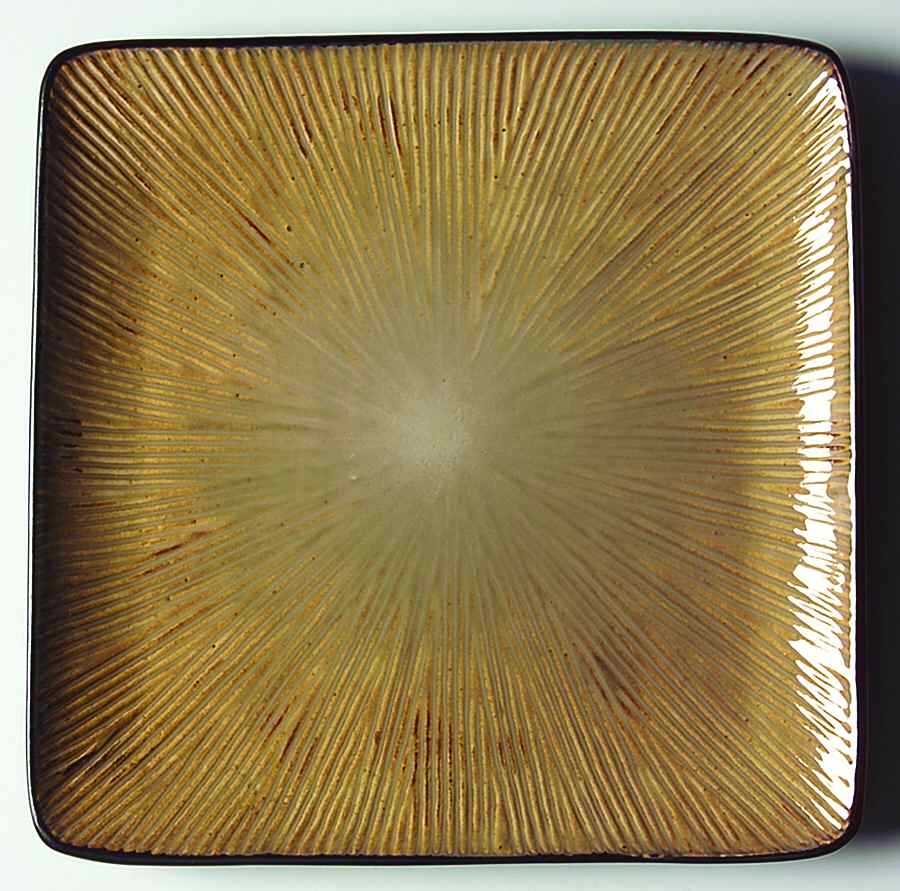 Ventana Light Dark Brown Square Salad Plate by Joseph Abboud-1