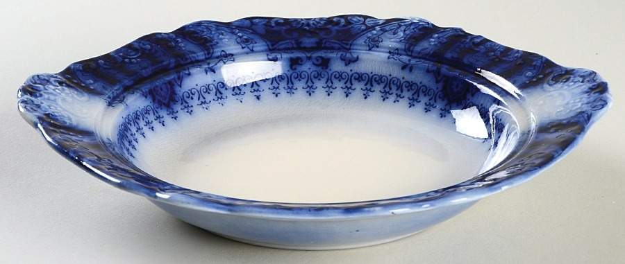 Florida (Flow Blue) Round Butter No Lid by Johnson Brothers-1