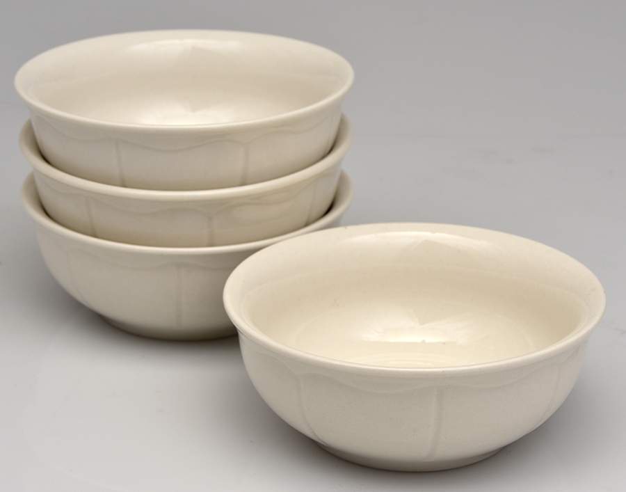Bistro Cafe White Fruit/Dessert Bowl (Sauce) - Set of 4 by JCPenney-1