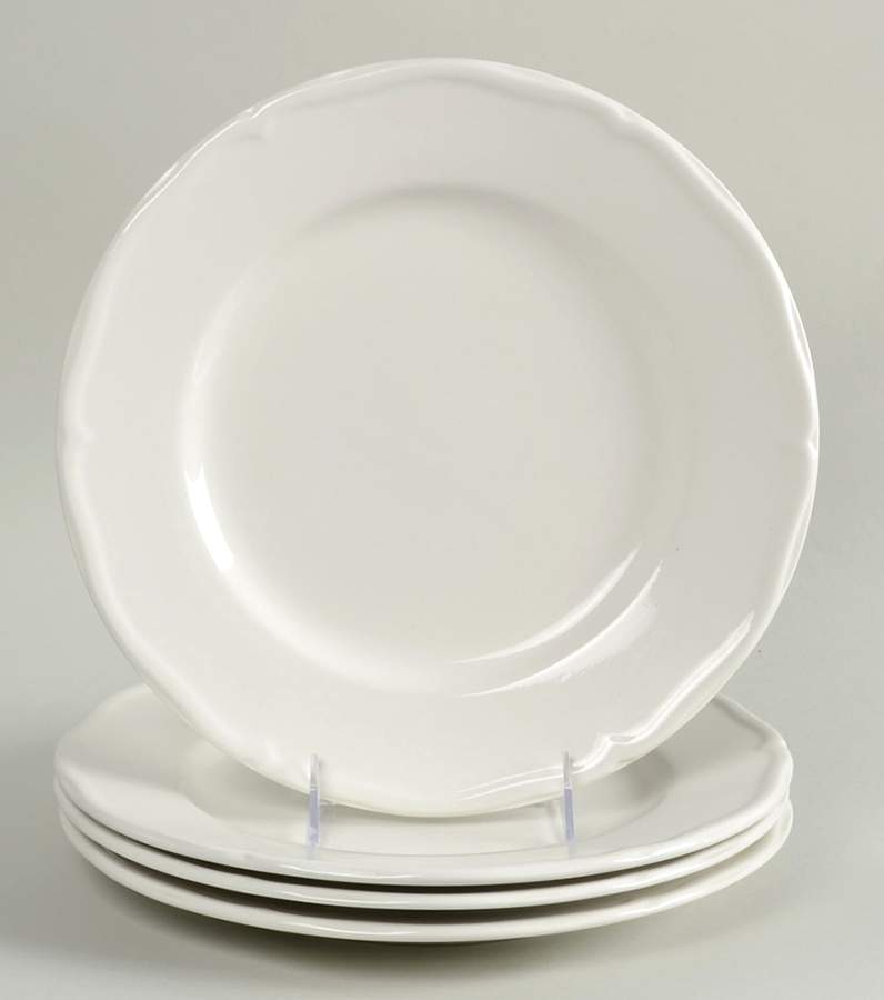 Bistro Cafe White Dinner Plate - Set of 4 by JCPenney-1