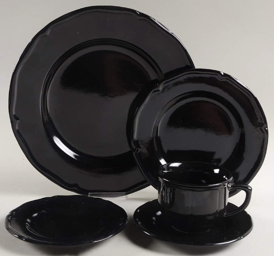 Bistro Cafe Black 5 Piece Place Setting by JCPenney-1