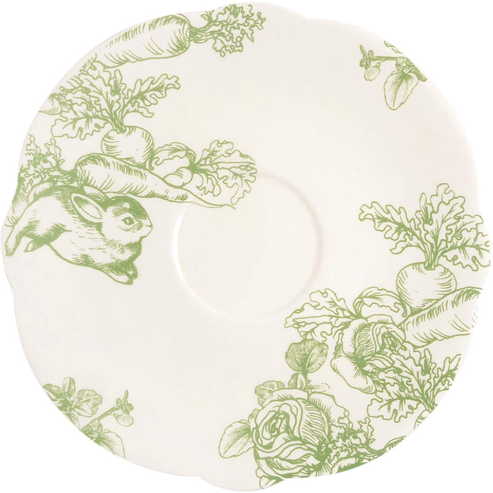 Bunny Toile Saucer by Jay Willfred-1