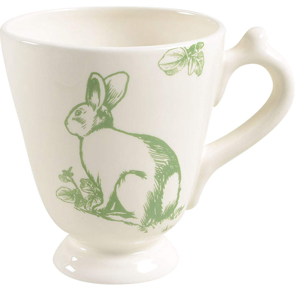Bunny Toile Footed Mug by Jay Willfred-1