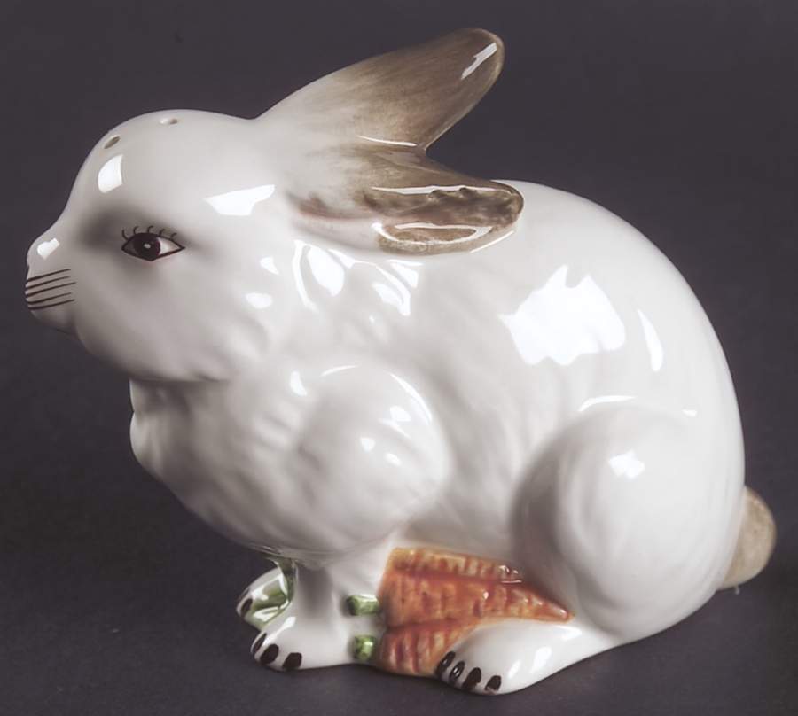 Bunny Toile Figural Salt Shaker by Jay Willfred-1