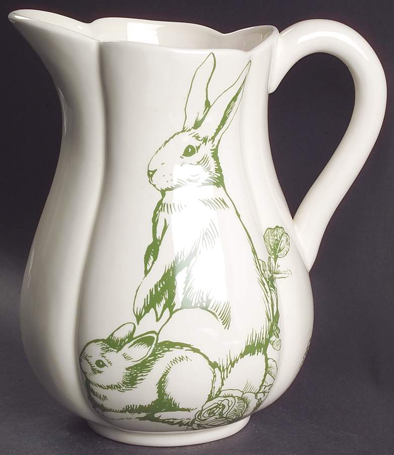 Bunny Toile 60 Oz Pitcher by Jay Willfred-1