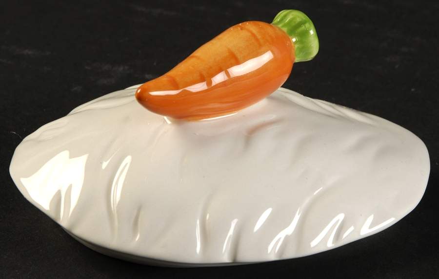 Bunny Toile Lid for Figural Tureen by Jay Willfred-1