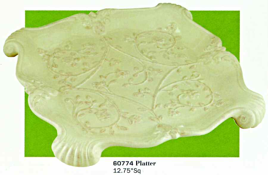 Pineapple 12" Square Serving Platter by Jay Willfred-1