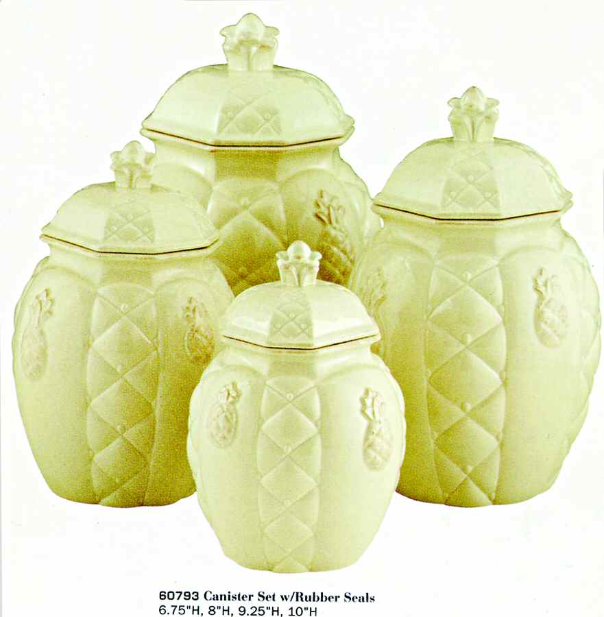Pineapple Large Canister & Lid by Jay Willfred-1