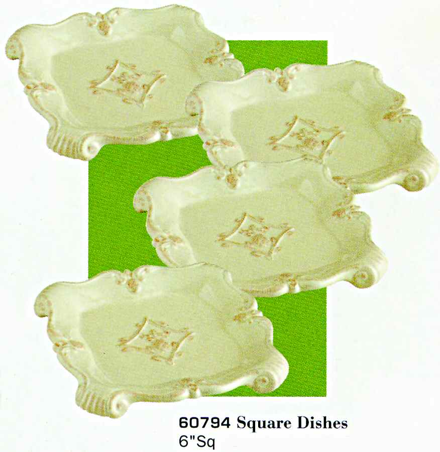 Pineapple Square Bread & Butter Plate by Jay Willfred-1