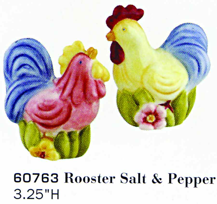 Cock a Doodle Salt & Pepper Set by Jay Willfred-1