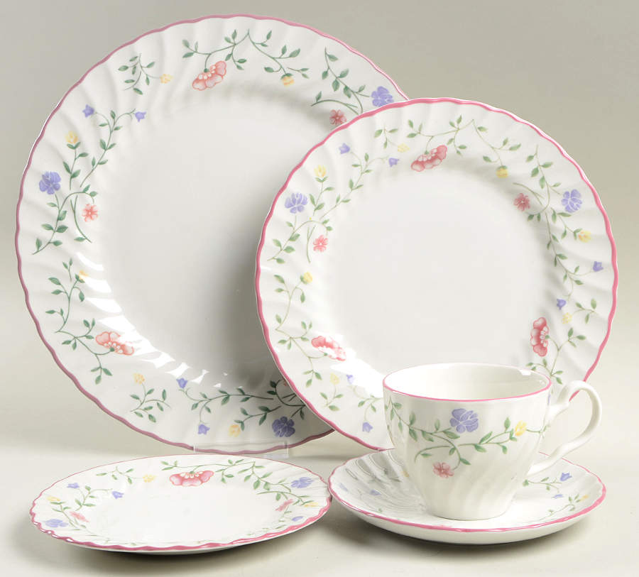 Summer Chintz ("England 1883" Stamp) 5 Piece Place Setting by Johnson Brothers-1