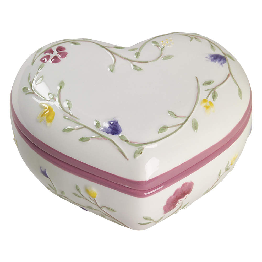 Summer Chintz ("England 1883" Stamp) Heart Shape Box & Lid by Johnson Brothers-1