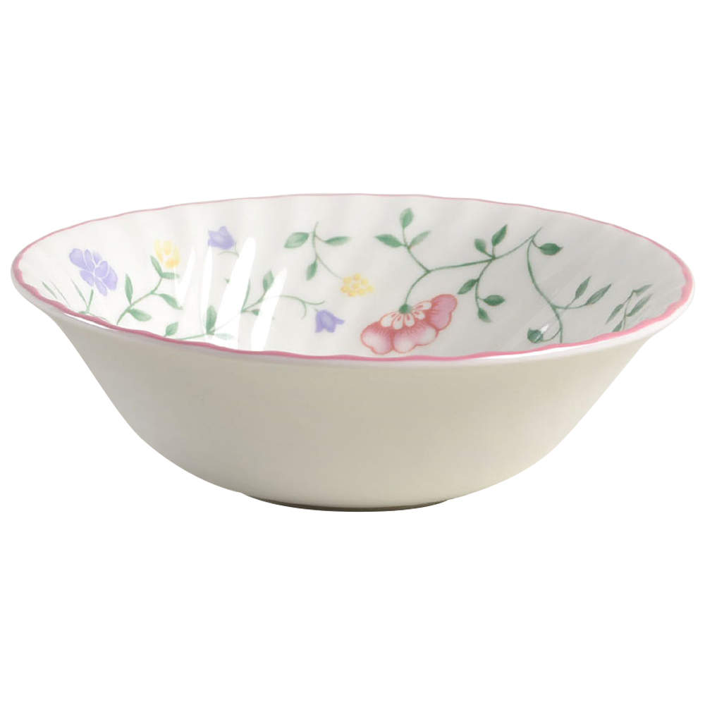 Summer Chintz ("England 1883" Stamp) Coupe Cereal Bowl by Johnson Brothers-1