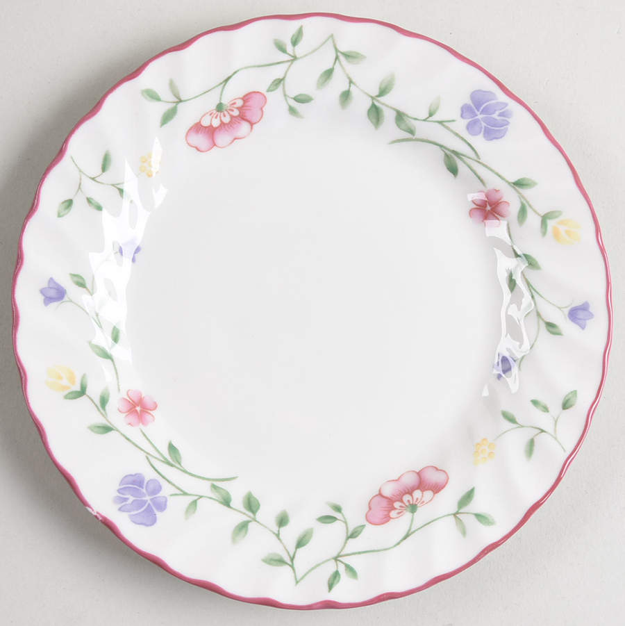 Summer Chintz ("England 1883" Stamp) Bread & Butter Plate by Johnson Brothers-1