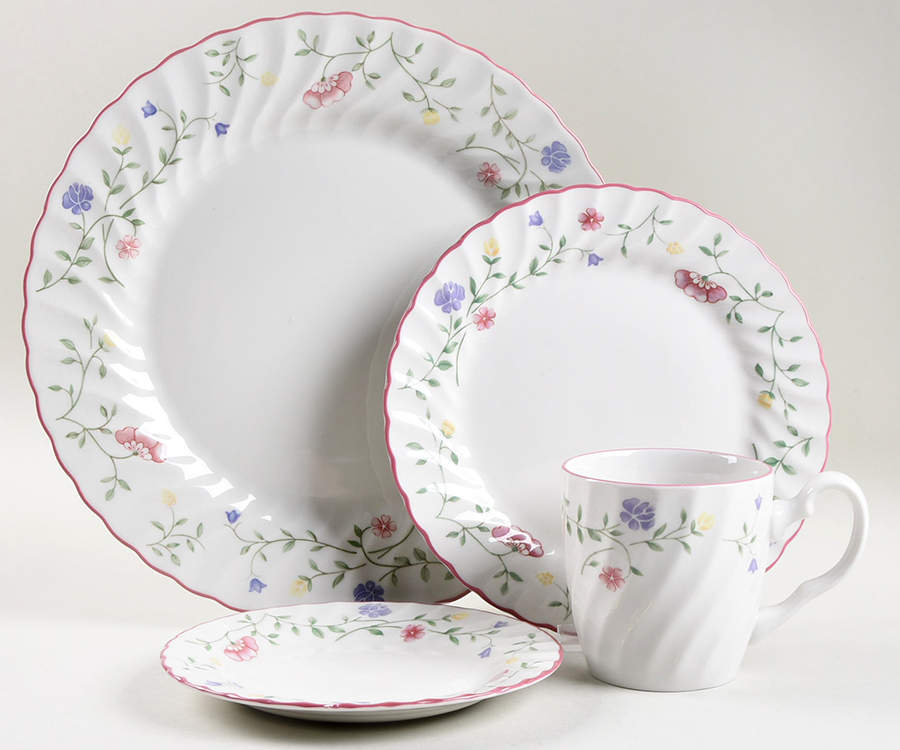 Summer Chintz ("England 1883" Stamp) 4 Piece Place Setting by Johnson Brothers-1