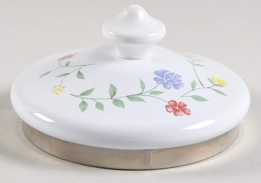 Summer Chintz ("England 1883" Stamp) Lid for Metal Kettle by Johnson Brothers-1
