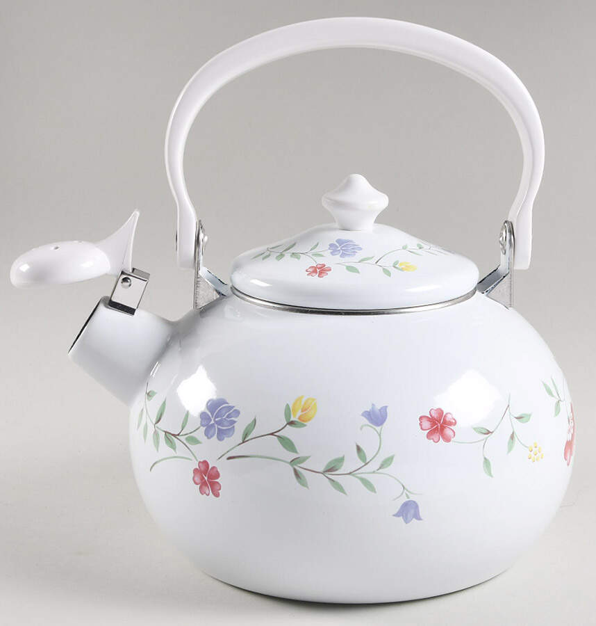 Summer Chintz ("England 1883" Stamp) Metal Kettle & Lid by Johnson Brothers-1
