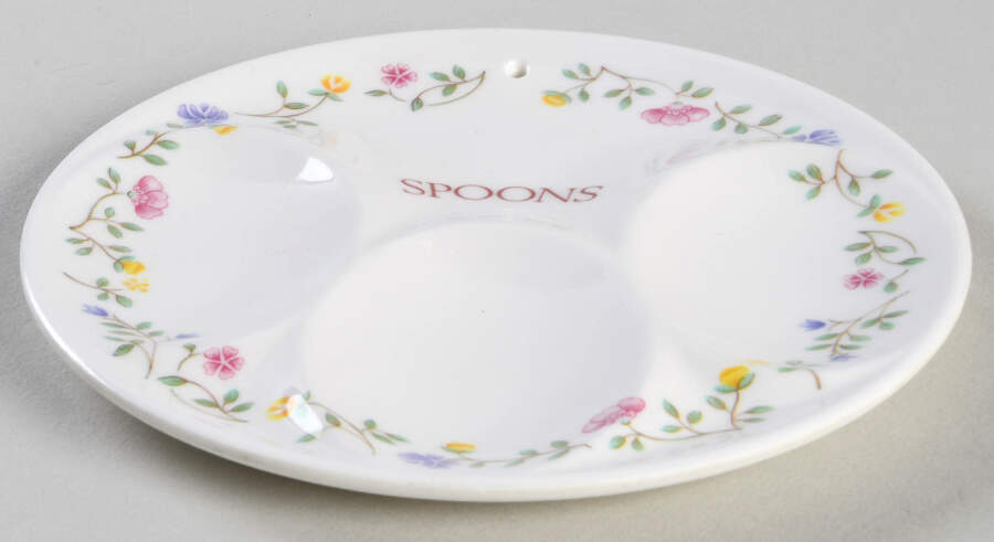 Summer Chintz ("England 1883" Stamp) Spoon Rest (Holds 3 Plastic Spoons) by Johnson Brothers-1
