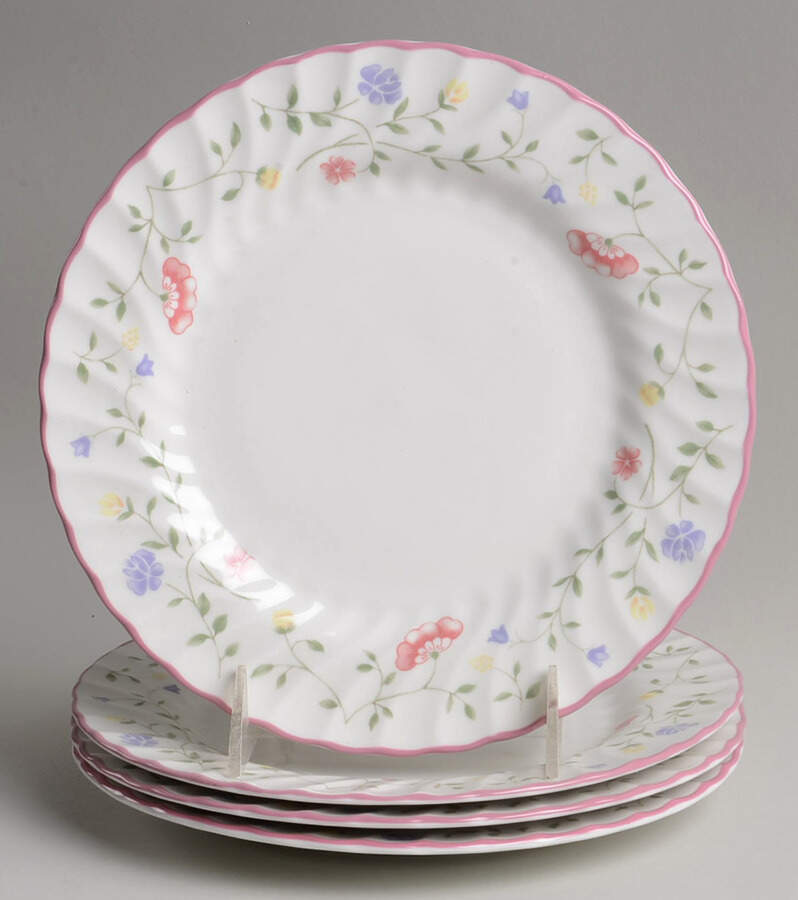 Summer Chintz ("England 1883" Stamp) Luncheon Plate - Set of 4 by Johnson Brothers-1