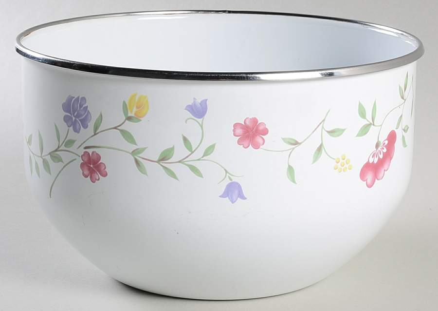 Summer Chintz ("England 1883" Stamp) 7" Metal Bowl by Johnson Brothers-1