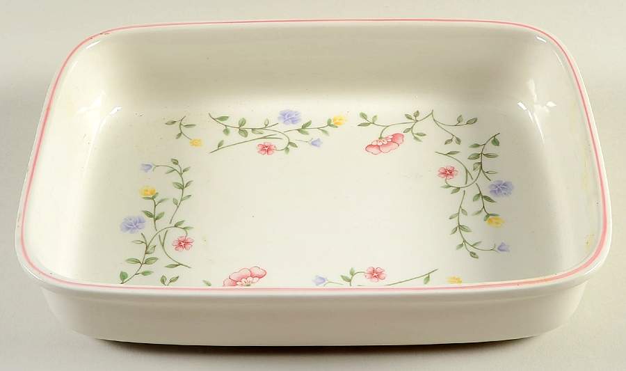 Summer Chintz ("England 1883" Stamp) 11" Lasagna by Johnson Brothers-1