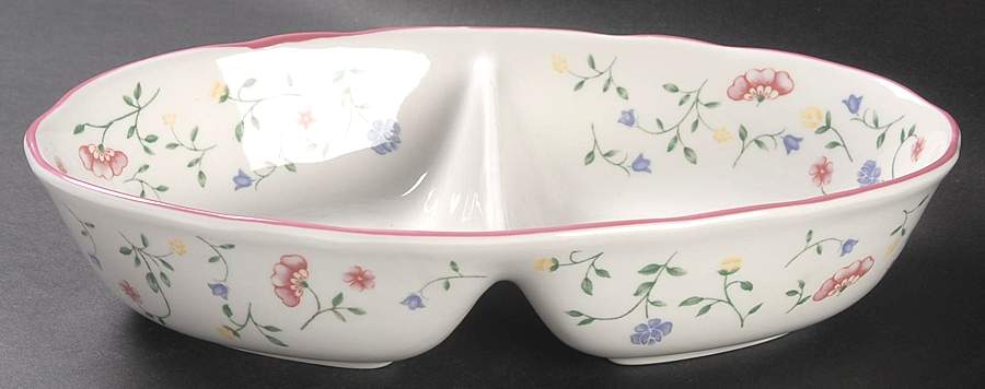 Summer Chintz ("England 1883" Stamp) Divided Server by Johnson Brothers-1