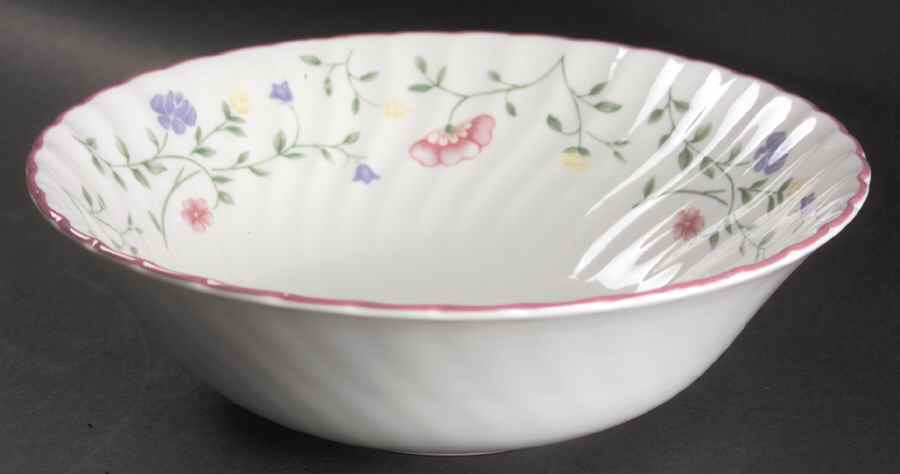 Summer Chintz ("England 1883" Stamp) 8" Round Vegetable Bowl by Johnson Brothers-1