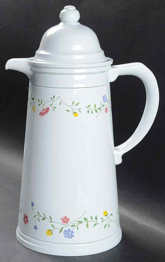 Summer Chintz ("England 1883" Stamp) Plastic Thermos/Carafe & Lid by Johnson Brothers-1