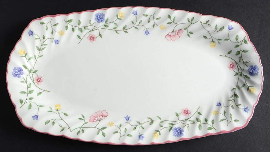 Summer Chintz ("England 1883" Stamp) Large Sandwich Tray by Johnson Brothers-1