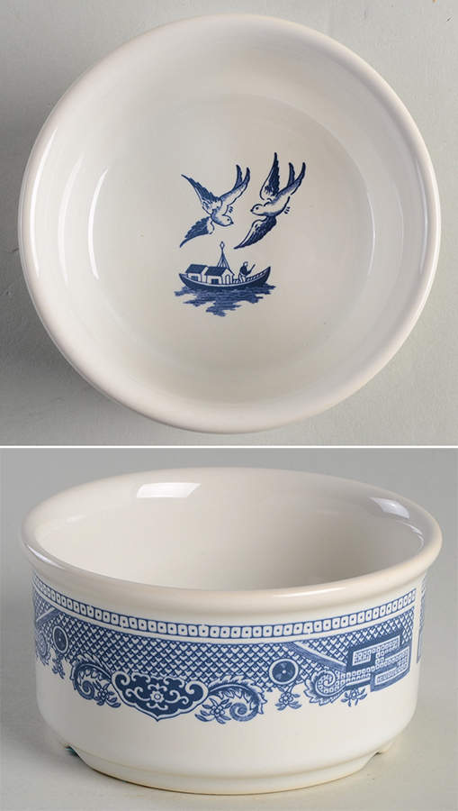 Willow Blue ("England 1883" Backstamp, China) Ramekin by Johnson Brothers-1