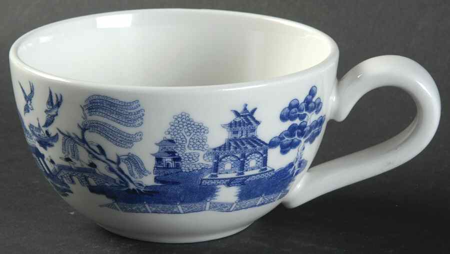 Willow Blue ("England 1883" Backstamp, China) Cup for Individual Teapot & Lid with Cup by Johnson Brothers-1