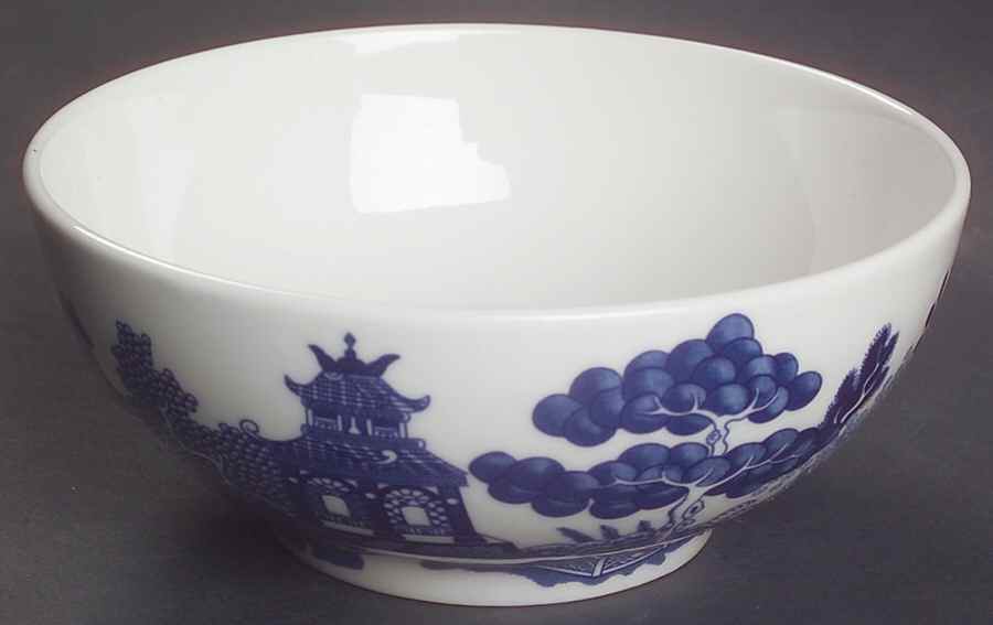 Willow Blue ("England 1883" Backstamp, China) Oatmeal Bowl by Johnson Brothers-1