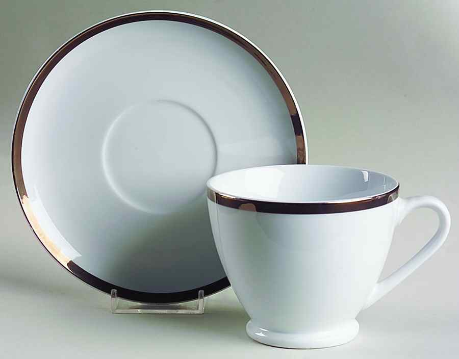Grammercy Platinum Footed Cup & Saucer Set by JCPenney-1