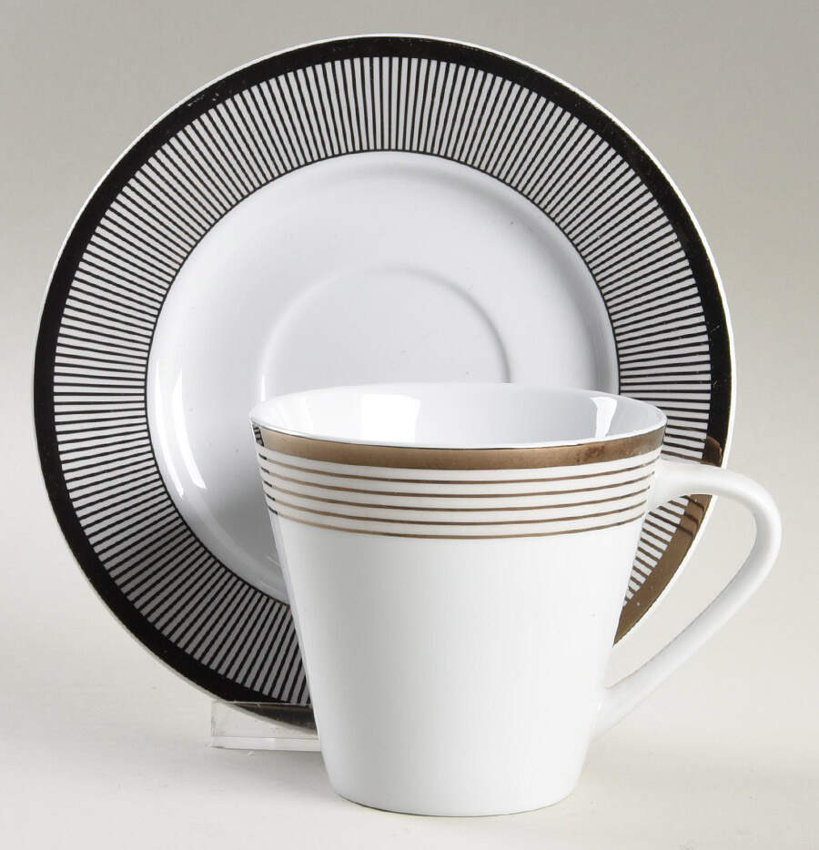 Tribecca Flat Cup & Saucer Set by JCPenney-1