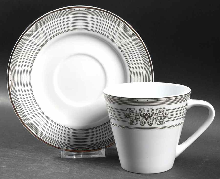 Westchester Flat Cup & Saucer Set by JCPenney-1