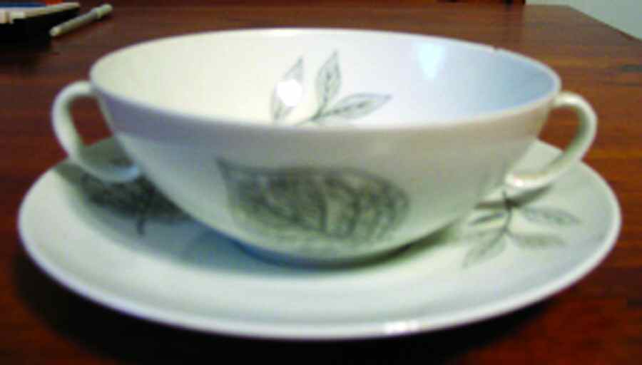 JOH325 Flat Cream Soup Bowl & Saucer Set by Johann Haviland-1