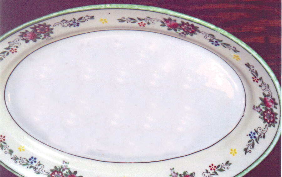 JAP509 16" Oval Serving Platter by Japan-1