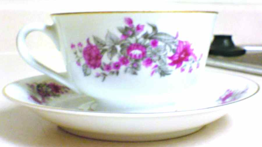 Claremont Footed Cup & Saucer Set by Roberts-1