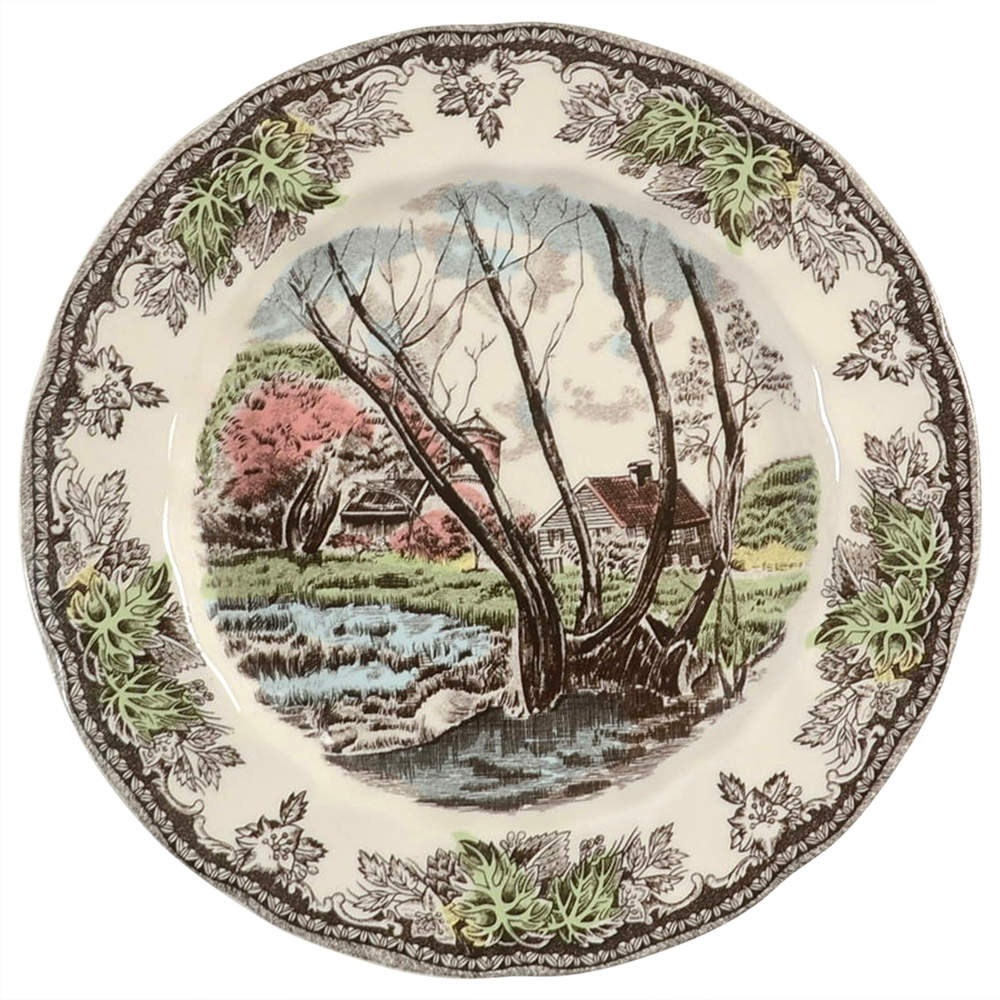 The Friendly Village ("England 1883" Backstamp) Salad Plate by Johnson Brothers-1