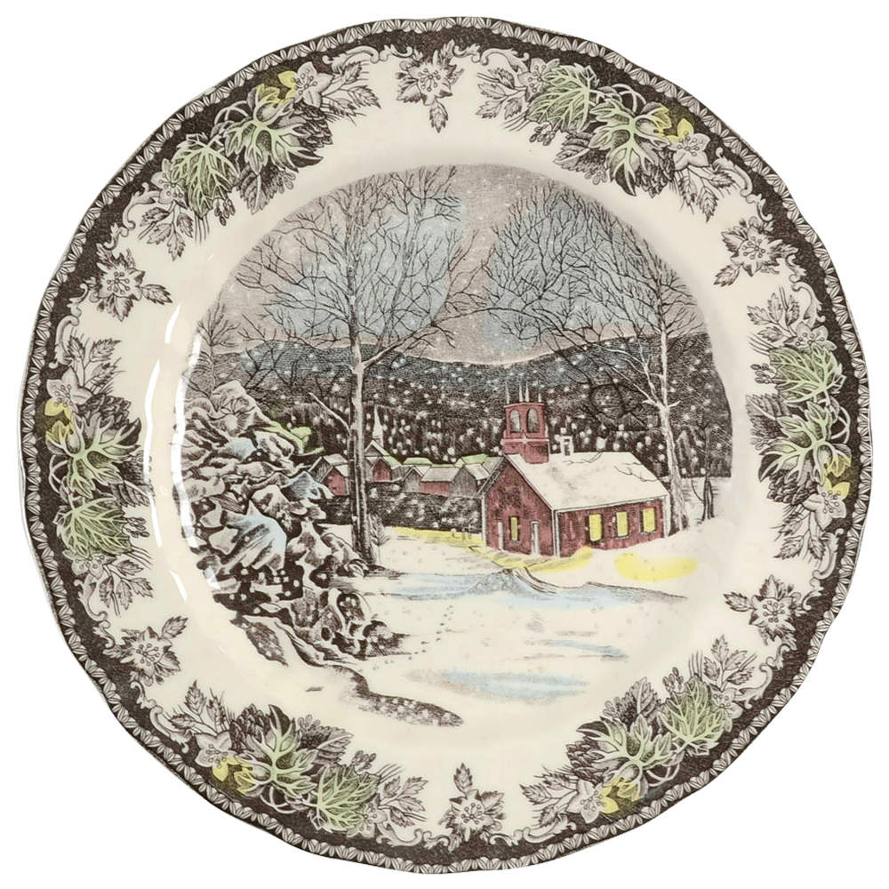 The Friendly Village ("England 1883" Backstamp) Dinner Plate by Johnson Brothers-1