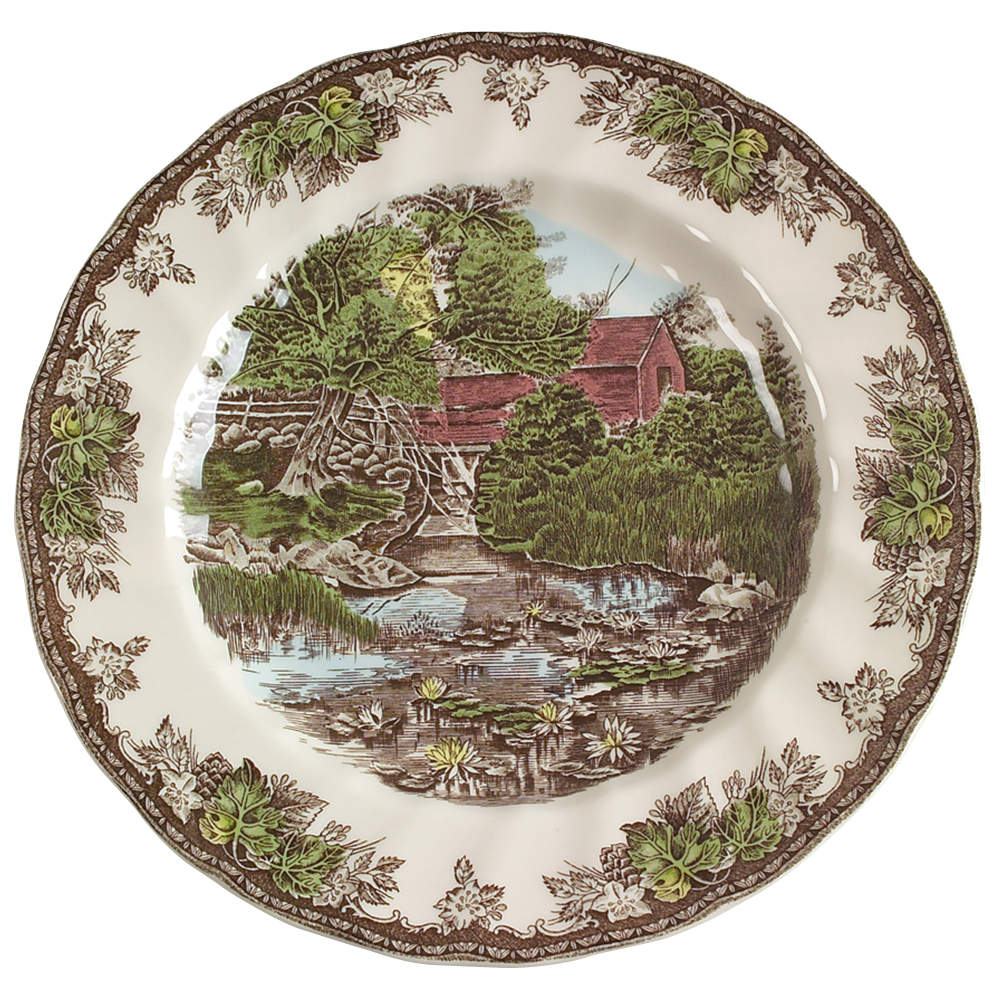 The Friendly Village ("England 1883" Backstamp) Buffet/Dinner Plate by Johnson Brothers-1