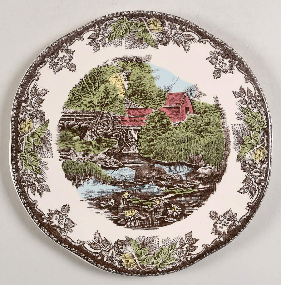 The Friendly Village ("England 1883" Backstamp) Trivet by Johnson Brothers-1