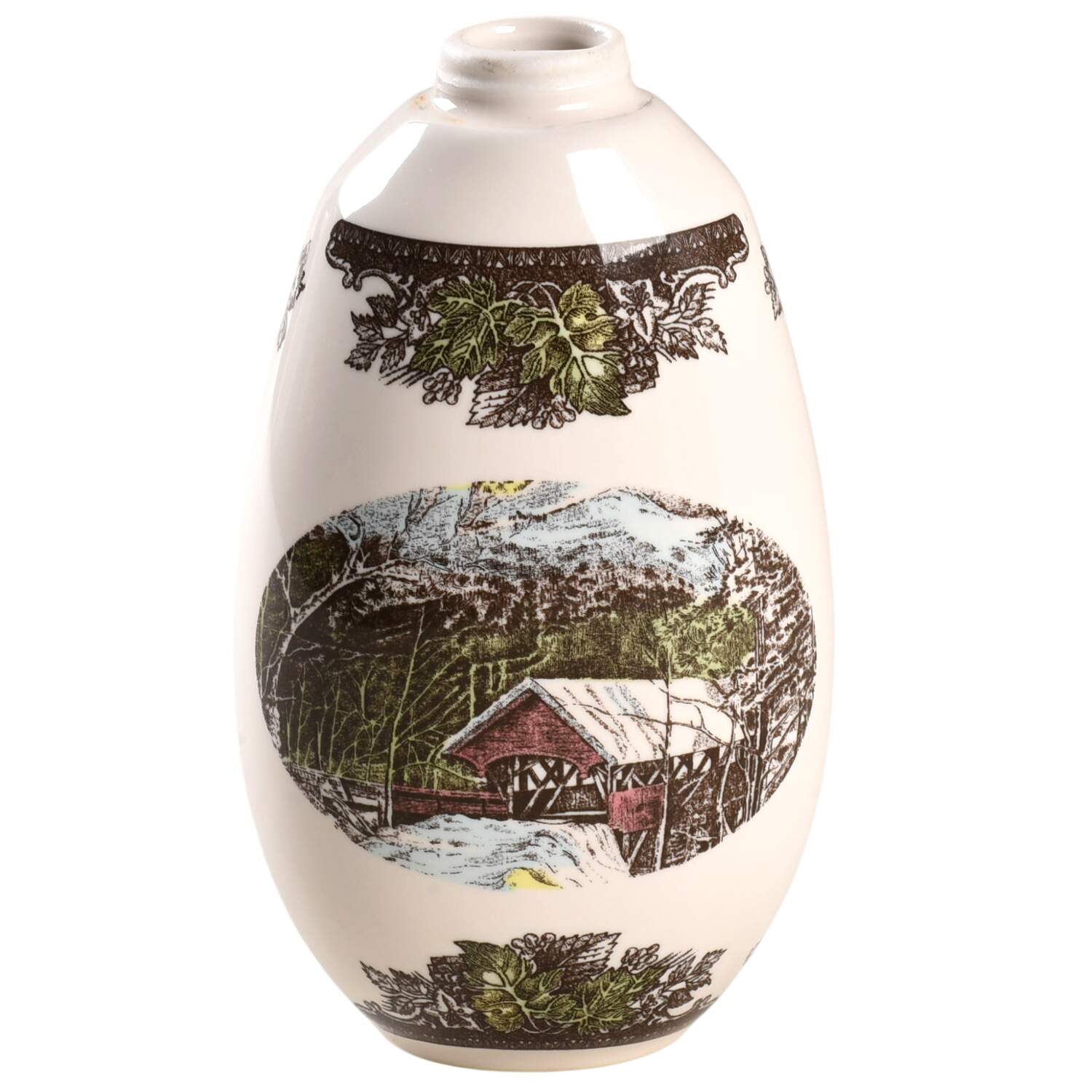 The Friendly Village ("England 1883" Backstamp) Lotion/Soap Dispenser No Pump by Johnson Brothers-1