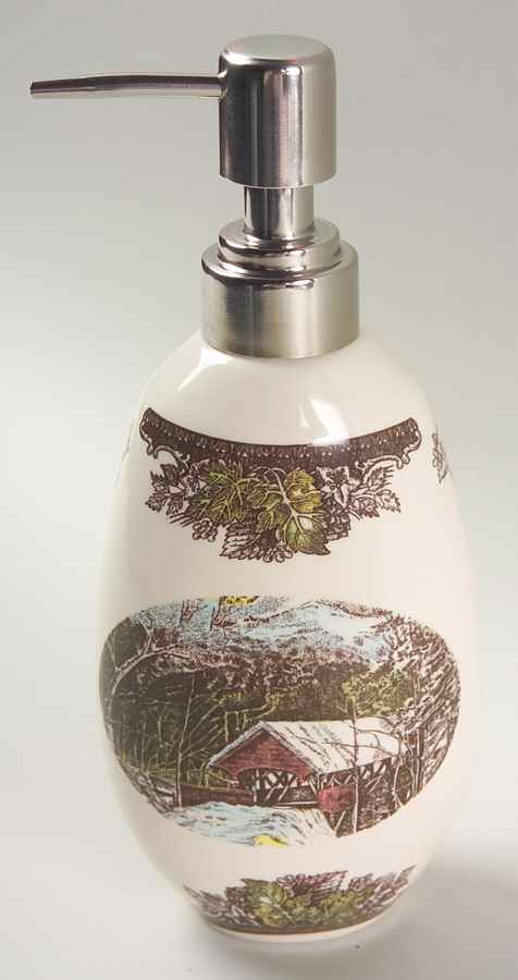 The Friendly Village ("England 1883" Backstamp) Soap Dispenser by Johnson Brothers-1