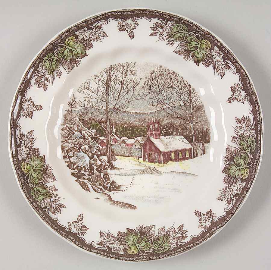 The Friendly Village ("England 1883" Backstamp) Bread & Butter Plate by Johnson Brothers-1