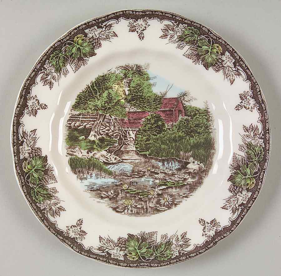 The Friendly Village ("England 1883" Backstamp) Bread & Butter Plate by Johnson Brothers-1