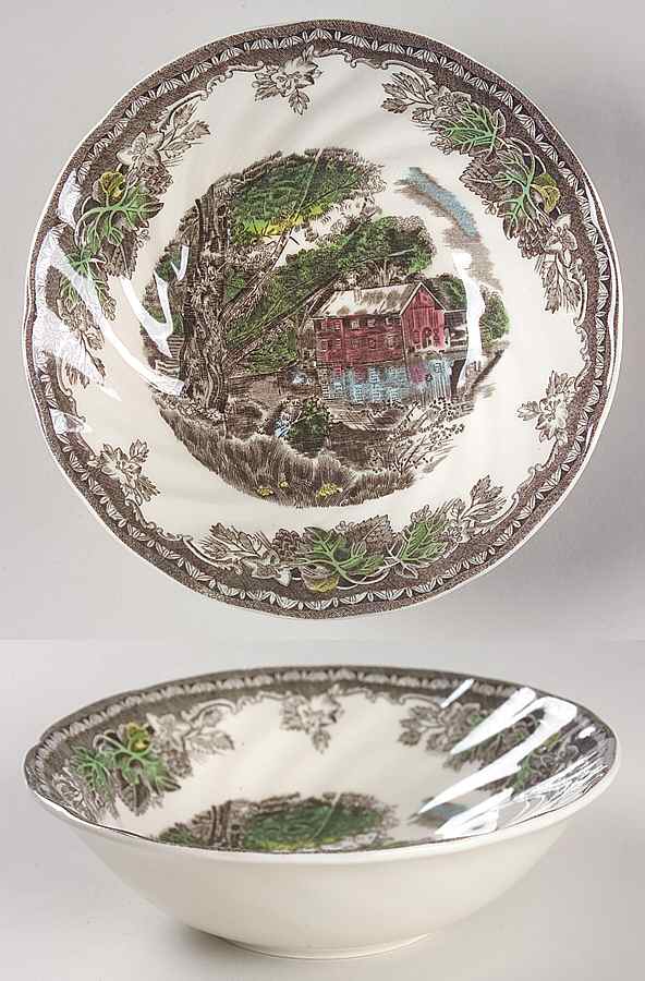 The Friendly Village ("England 1883" Backstamp) Coupe Cereal Bowl by Johnson Brothers-1