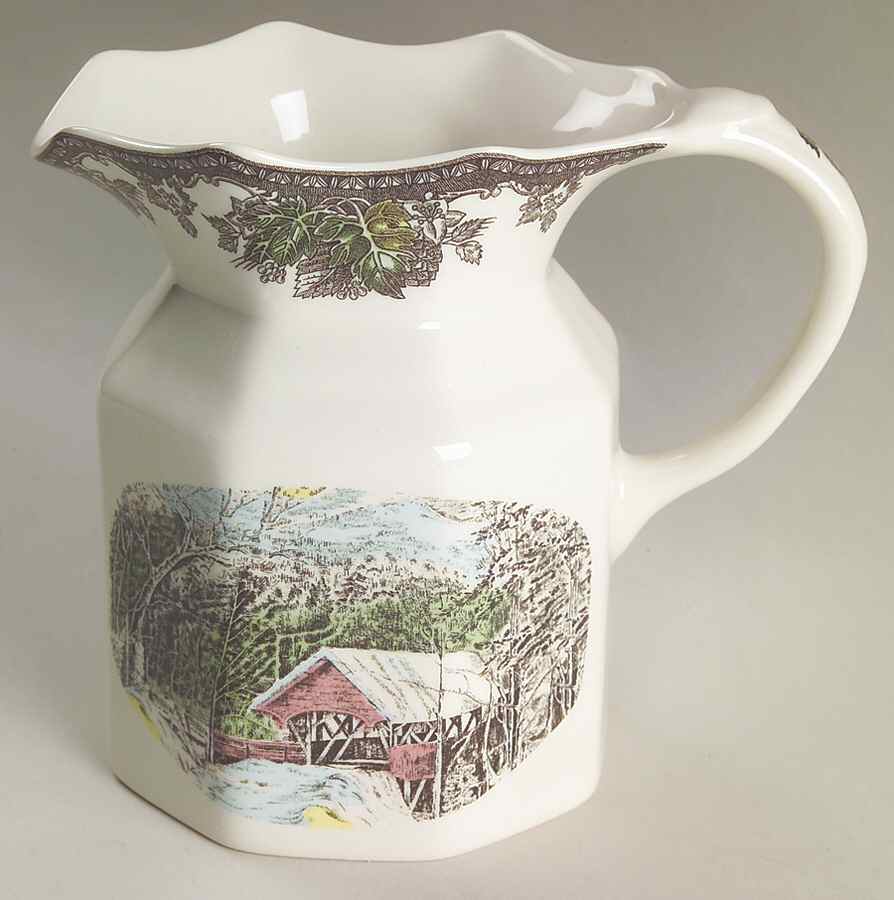 The Friendly Village ("England 1883" Backstamp) 28 Oz Pitcher by Johnson Brothers-1